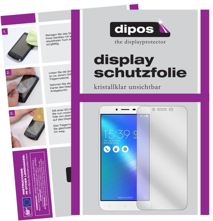 2x Schutzfolie klar für Asus ZenFone 3 Max ZC553KL (2017) Display-Schutzfolie