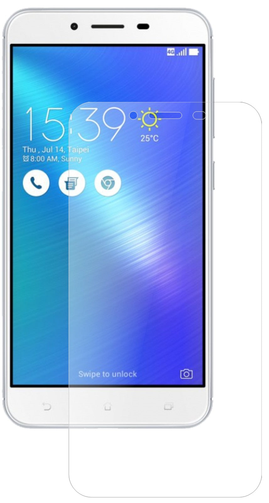 2x 9H Schutzfolie matt für Asus ZenFone 3 Max ZC553KL (2017) Panzerfolie