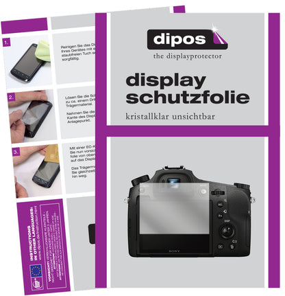 6x Schutzfolie klar für Sony DSC-RX10M3 Display-Schutzfolie