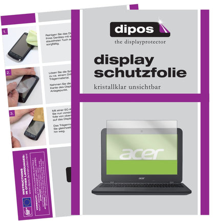 2x Schutzfolie klar für Acer Chromebook 11 N7 Display-Schutzfolie