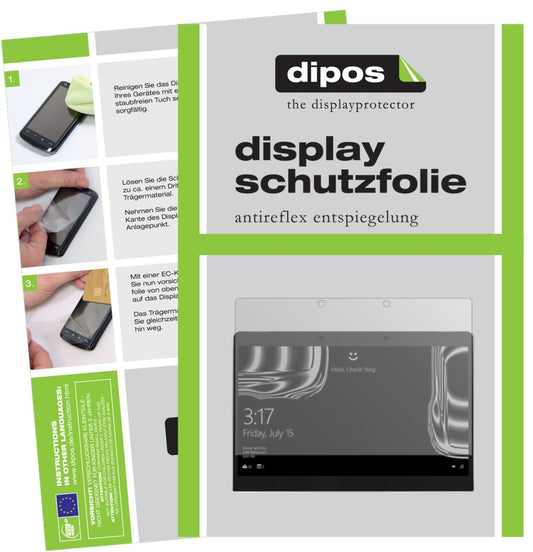 2x Schutzfolie matt für Porsche Design Book One 13,3 Zoll Display-Schutzfolie
