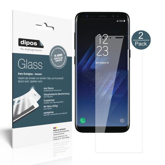 2x 9H Schutzfolie für Samsung Galaxy S8 Panzerfolie