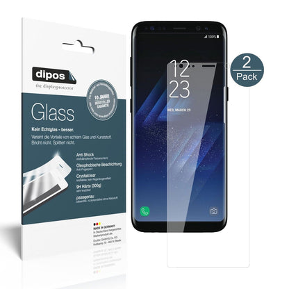 2x 9H Schutzfolie für Samsung Galaxy S8 Panzerfolie