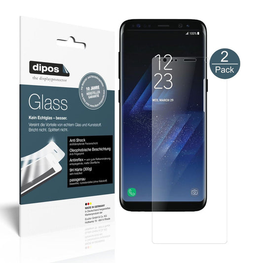 2x 9H Schutzfolie matt für Samsung Galaxy S8 Panzerfolie