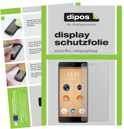 2x Schutzfolie matt für Oukitel K4000 Lite Display-Schutzfolie