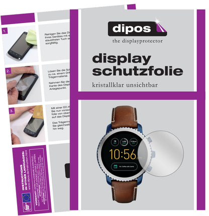 6x Schutzfolie klar für Fossil Q Explorist Display-Schutzfolie