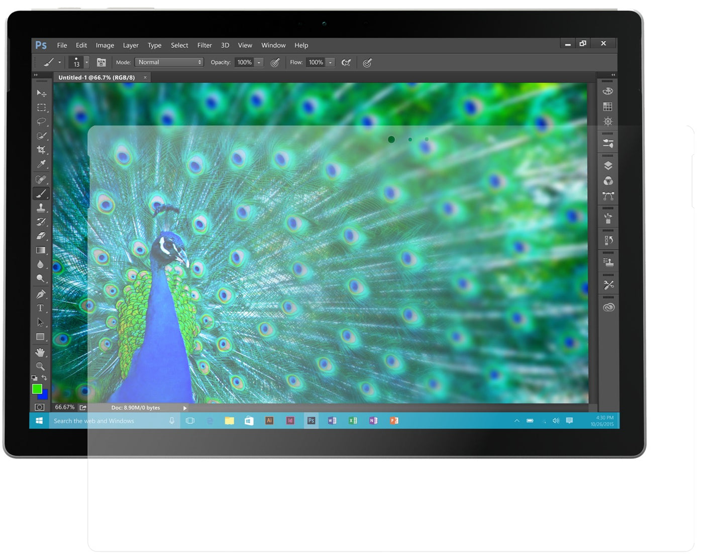 2x 9H Schutzfolie matt für Microsoft Surface Pro 3 Panzerfolie