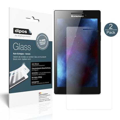 2x 9H Schutzfolie matt für Lenovo Tab 2 A7-10 Panzerfolie