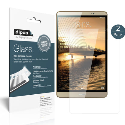 2x 9H Schutzfolie für Huawei Mediapad M2 8.0 Panzerfolie