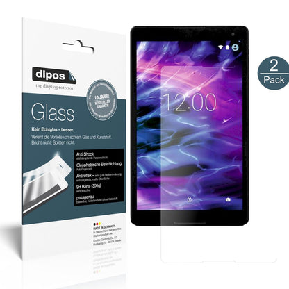 2x 9H Schutzfolie matt für Medion LifeTab P10505 Panzerfolie