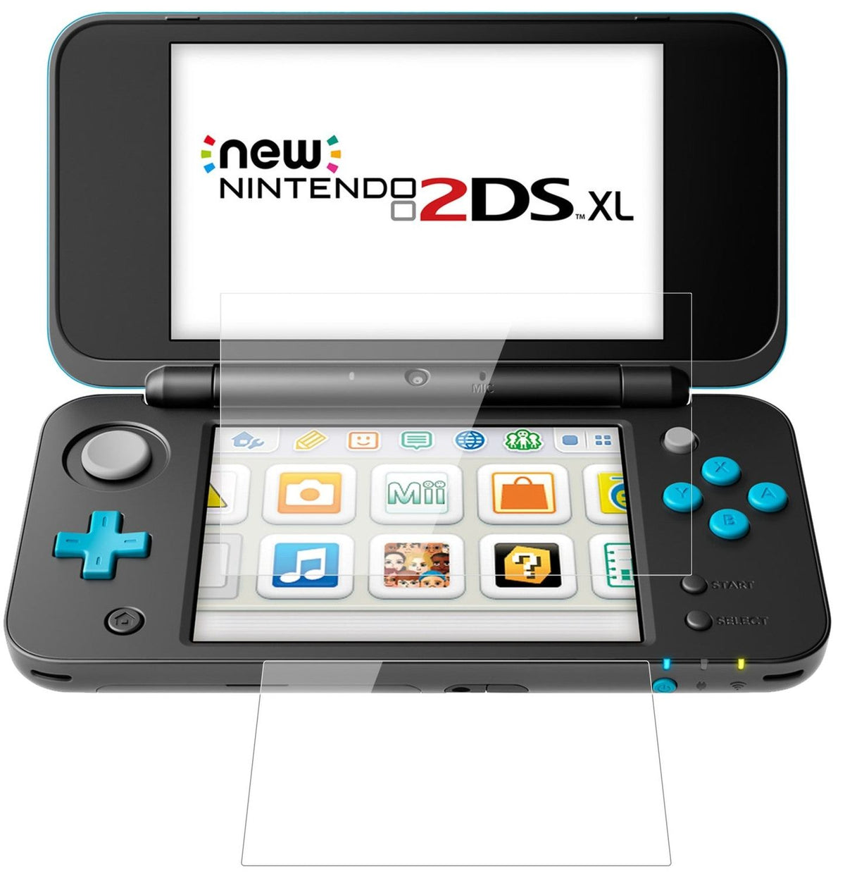 2x 9H Schutzfolie für Nintendo 2DS XL Panzerfolie (1x oberes Display + 1x unteres Display)