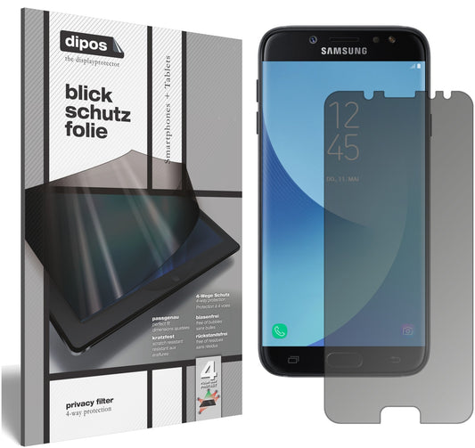 Blickschutzfolie für Samsung Galaxy J7 2017 matt Schutzfolie Privacy