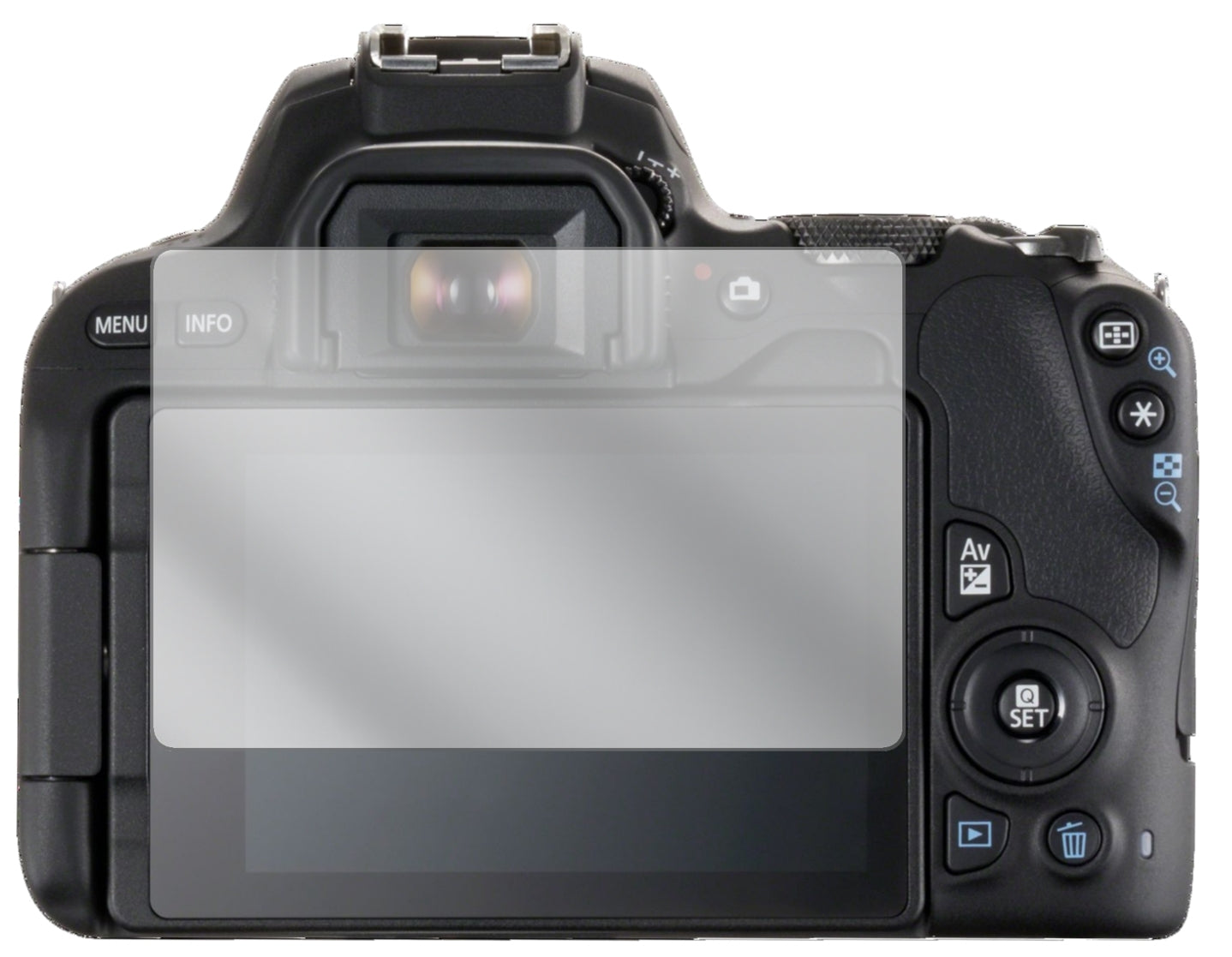 6x Schutzfolie klar für Canon EOS 200D Display-Schutzfolie