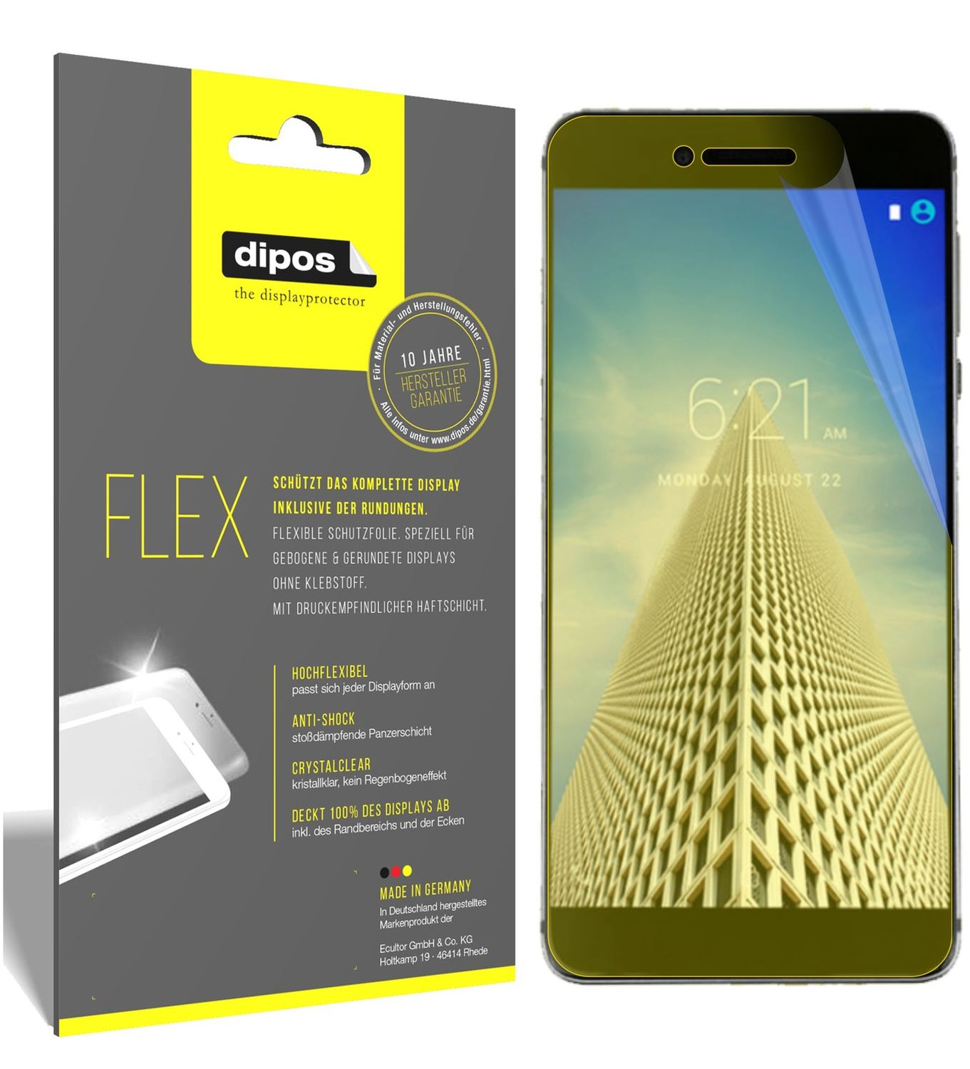 3x 3D Full Cover Schutzfolie für Vernee Mars Pro