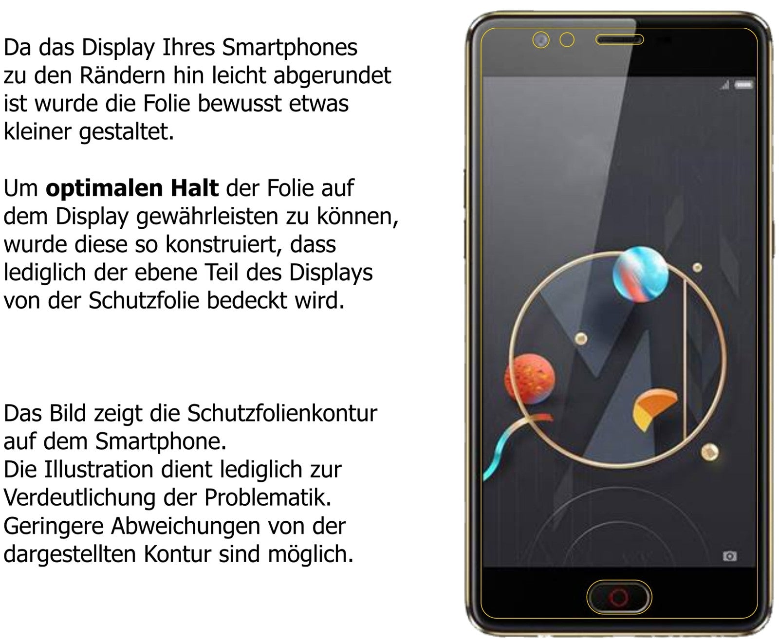Dünne und klare Folie passend zugeschnitten für Archos Diamond Alpha
