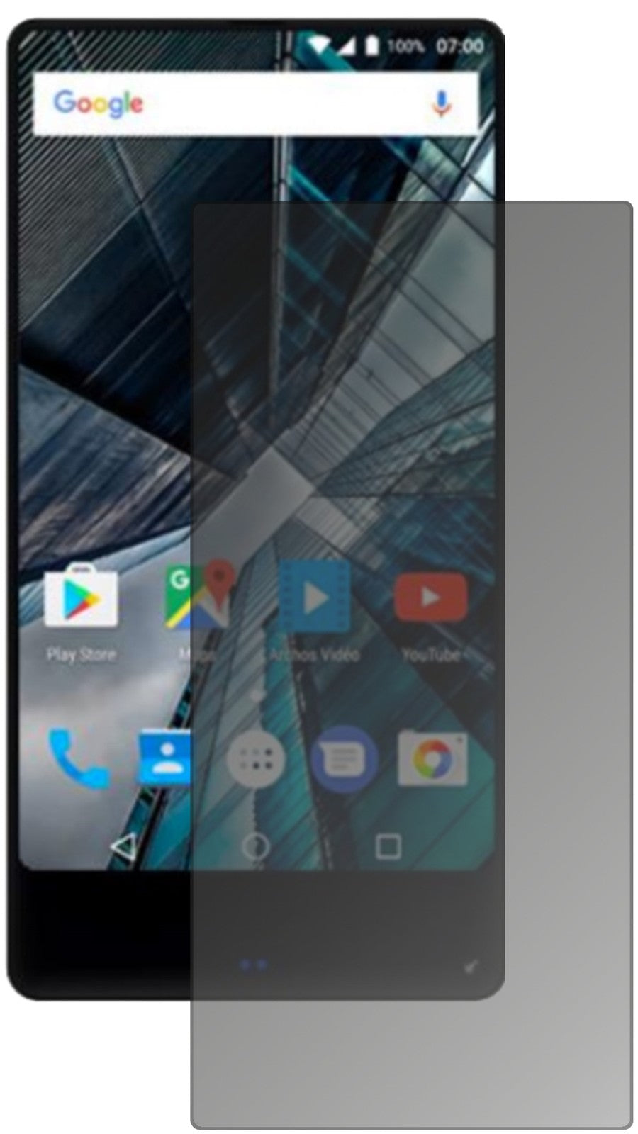Blickschutzfolie für Archos Sense 55 S matt Schutzfolie Privacy