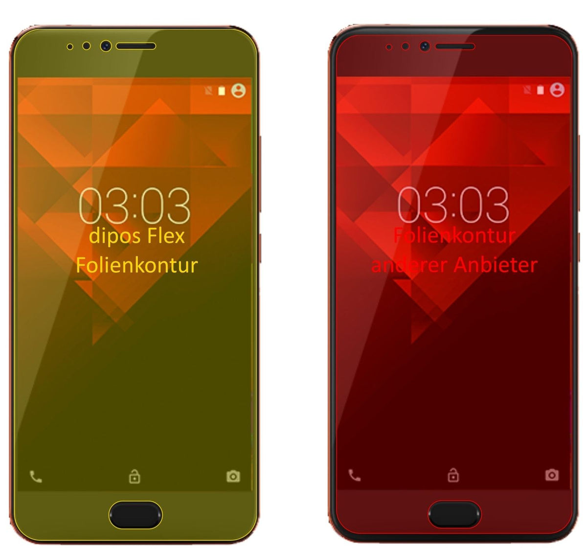 3x 3D Full Cover Schutzfolie für NOA Element H10LE