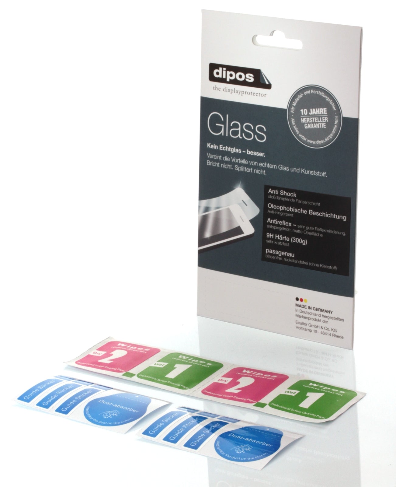 dipos Displayschutz für Oppo A5, mattierte Oberfläche, robuste Festigkeit und perfekte Passform