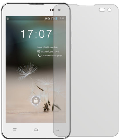 HisenseHS-U971AE mit aufgebrachter dipos Displayschutzfolie, die lästige Fingerabdrücke minimiert