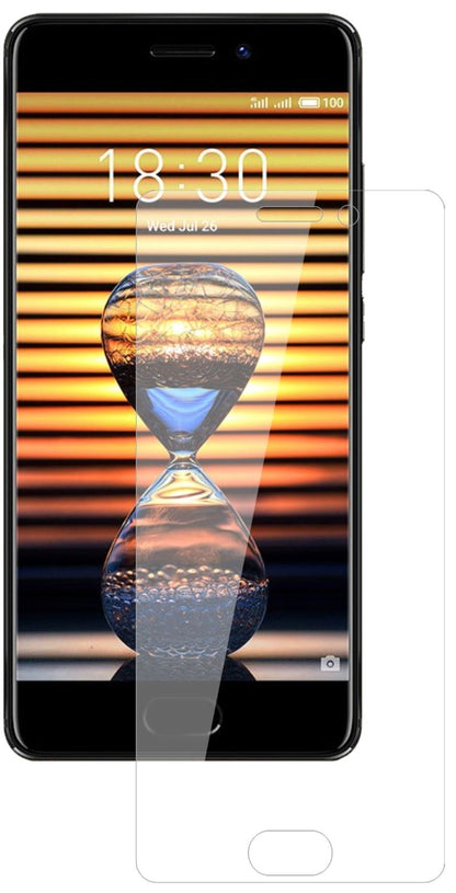 MeizuPro 7 Plus mit aufgebrachter dipos Flex Schutzfolie, glasklare Darstellung ohne Einschränkungen
