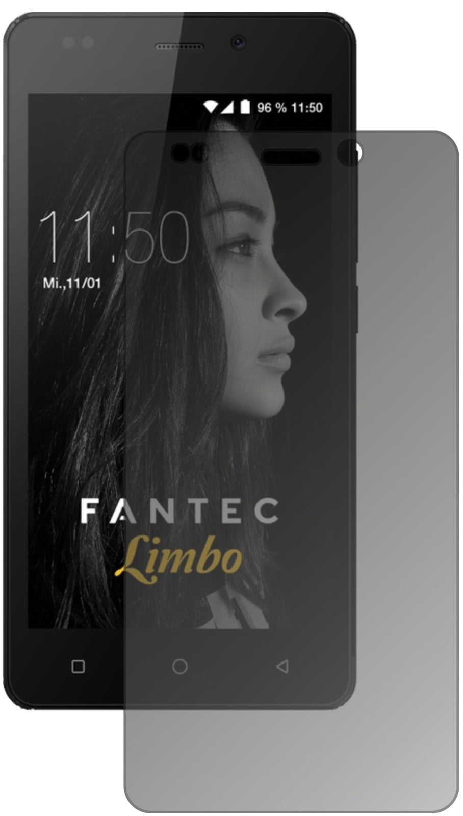 Blickschutzfolie für Fantec Limbo matt Schutzfolie Privacy