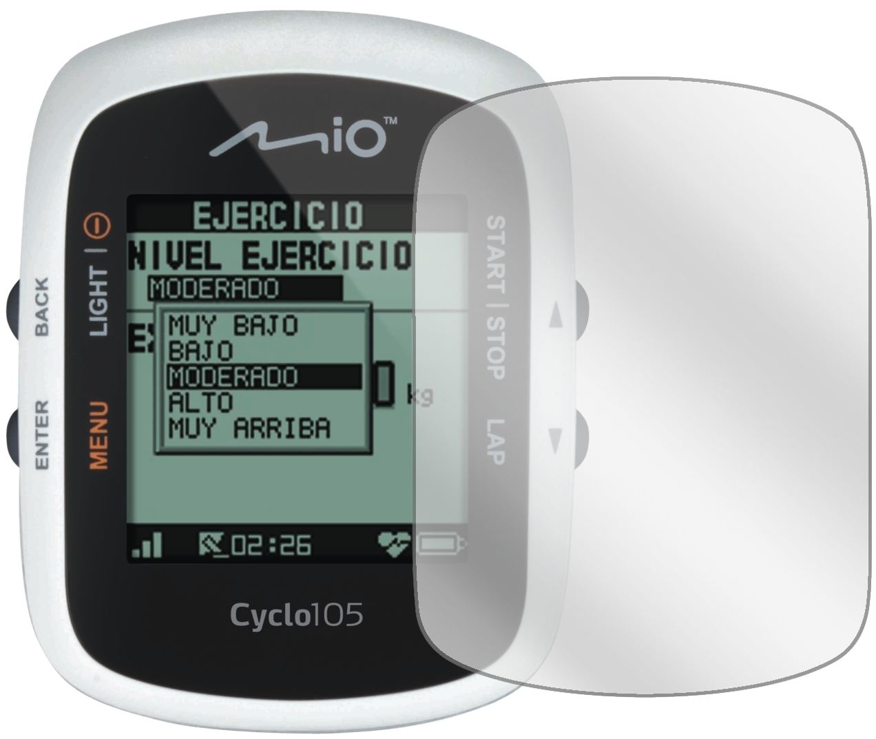 3x Schutzfolie klar für Mitac Mio Cyclo 105 H Display-Schutzfolie