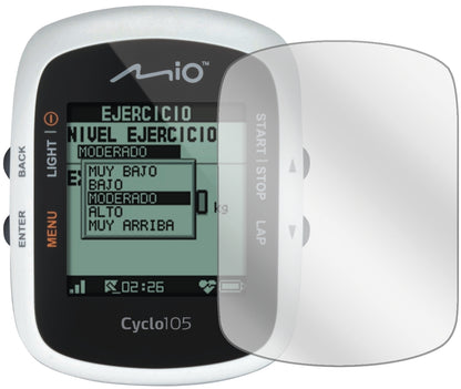 3x Schutzfolie klar für Mitac Mio Cyclo 105 H Display-Schutzfolie