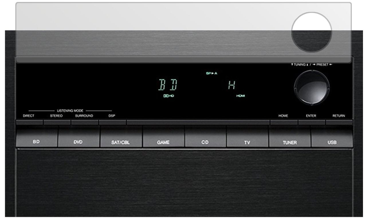 3x Schutzfolie matt für Onkyo TX-SR252 Display-Schutzfolie