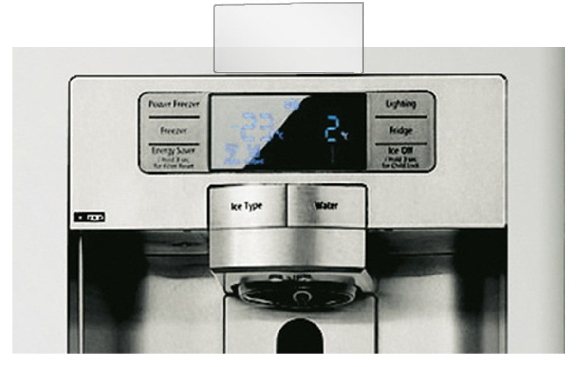 2x Schutzfolie klar für Samsung RS6A782GDSR/EG Display-Schutzfolie