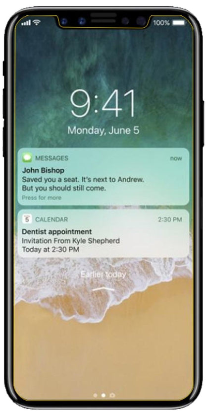 2x 9H Schutzfolie für Apple iPhone X Panzerfolie