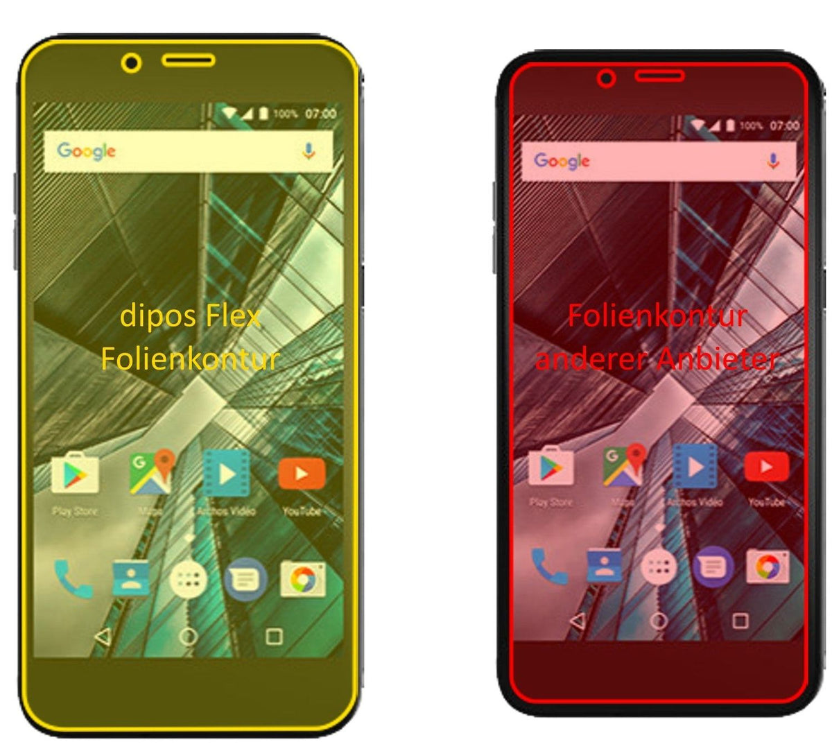 3x 3D Full Cover Schutzfolie für Archos Sense 50 DC