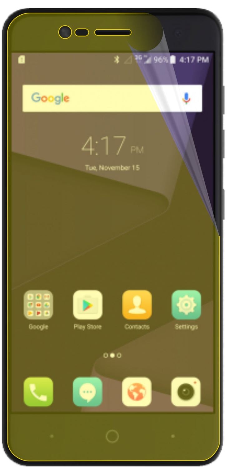 3x 3D Full Cover Schutzfolie für ZTE Blade V8 Mini