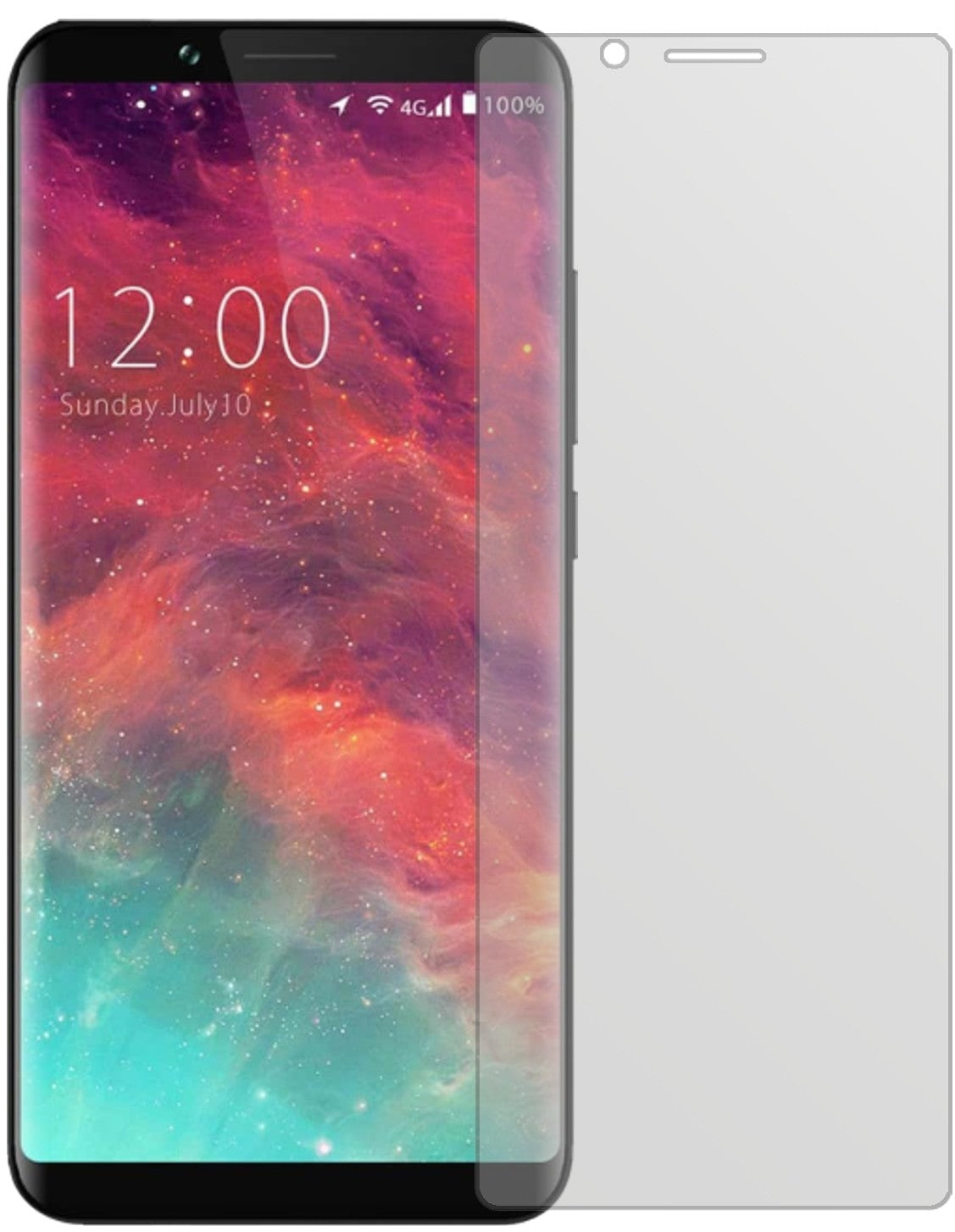 UmidigiS2 mit aufgebrachter dipos Displayschutzfolie, die lästige Fingerabdrücke minimiert