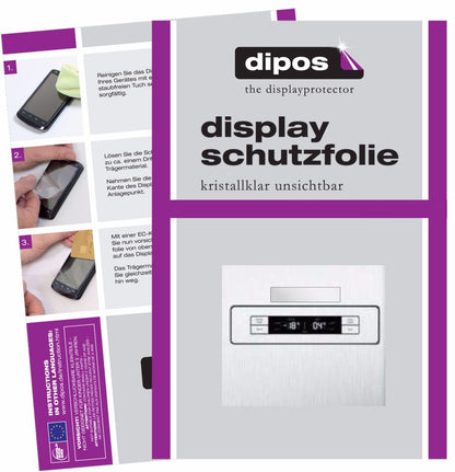 2x Schutzfolie klar für Siemens iQ300 KA90NVI30 Display-Schutzfolie