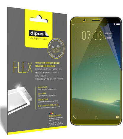 3x 3D Full Cover Schutzfolie für Vivo X20 Plus