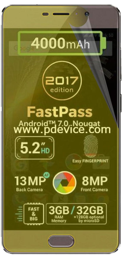 3x 3D Full Cover Schutzfolie für Allview P9 Energy Lite 2017