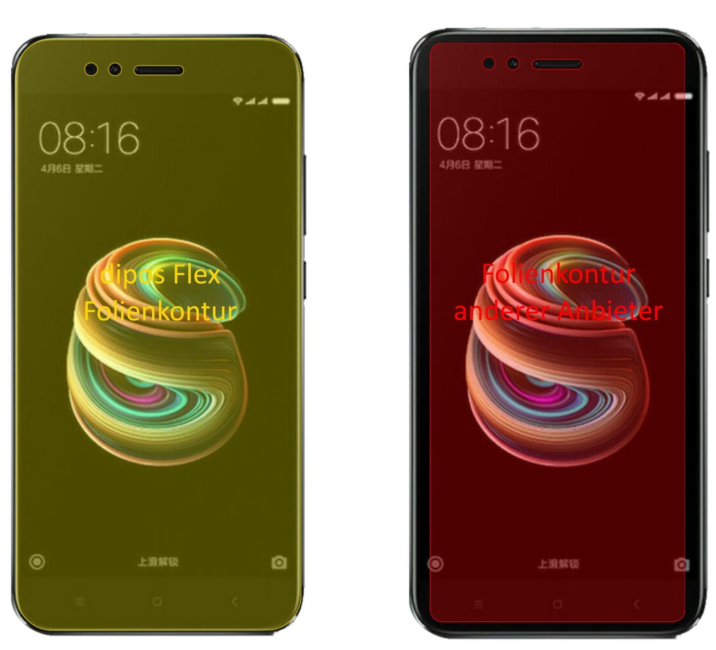 3x 3D Full Cover Schutzfolie für Xiaomi Mi 5X