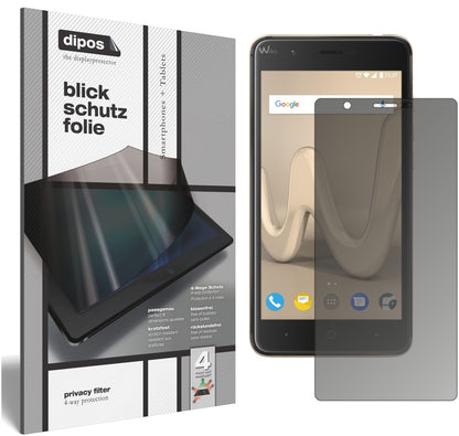 Blickschutzfolie für Wiko Harry matt Schutzfolie Privacy