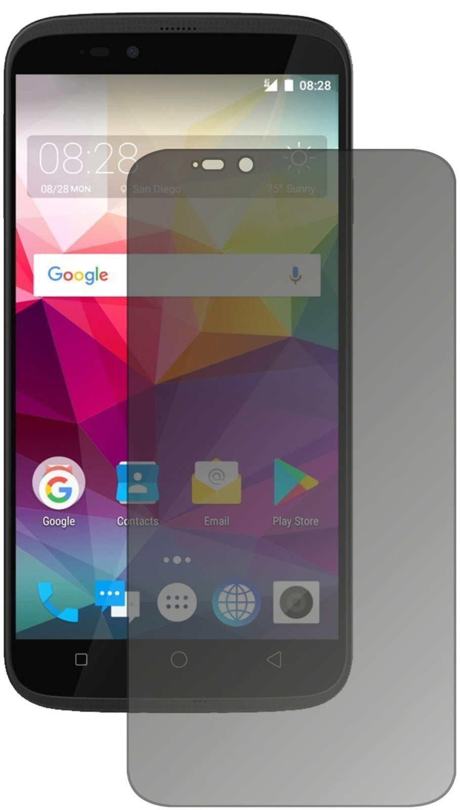 Blickschutzfolie für Coolpad Splatter matt Schutzfolie Privacy