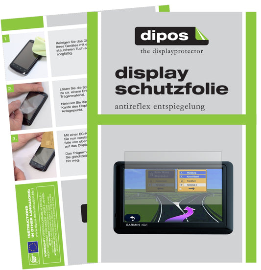 3x Schutzfolie matt für Garmin nüvi 1490Tpro Display-Schutzfolie