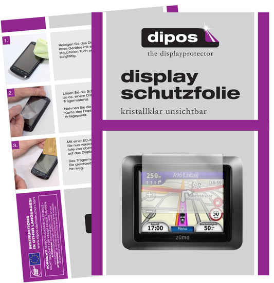 3x Schutzfolie klar für Garmin zumo 210 Display-Schutzfolie