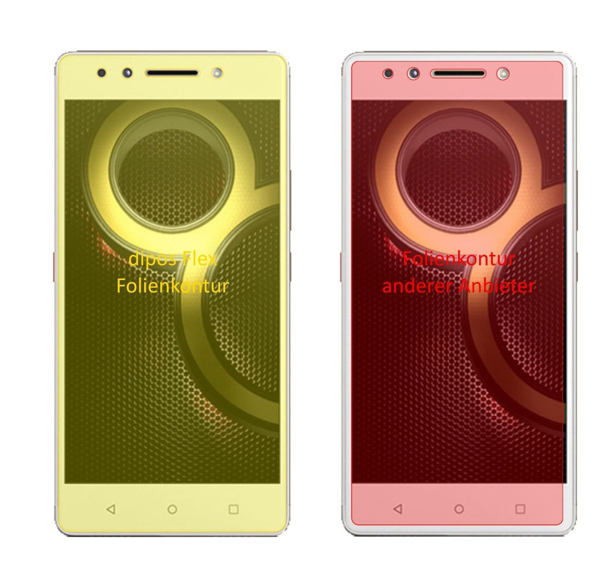 3x 3D Full Cover Schutzfolie für Lenovo K8 Note