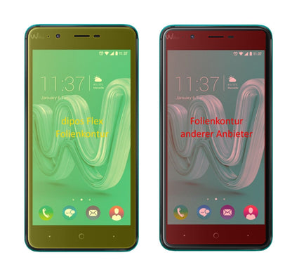 3x 3D Full Cover Schutzfolie für Wiko Kenny