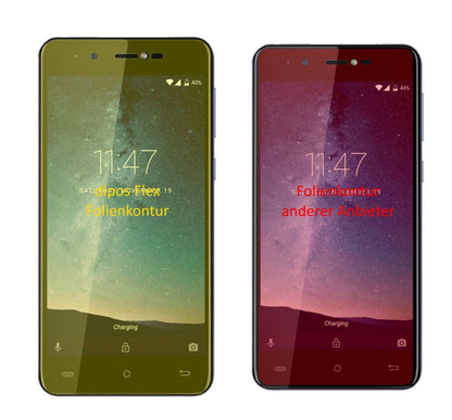3x 3D Full Cover Schutzfolie für Cubot R9