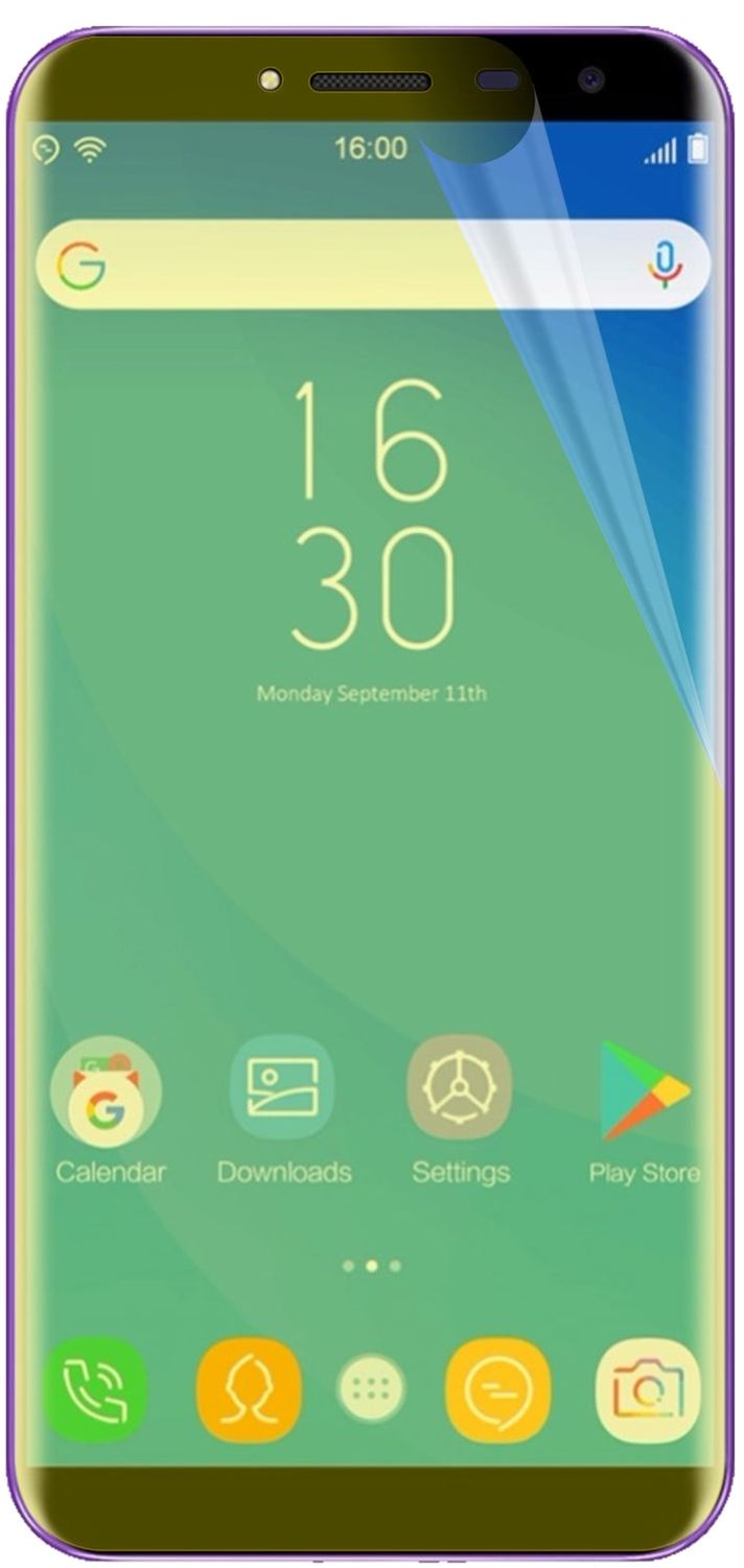 3x 3D Full Cover Schutzfolie für Oukitel C8
