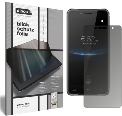 Blickschutzfolie für HOMTOM HT37 Pro matt Schutzfolie Privacy
