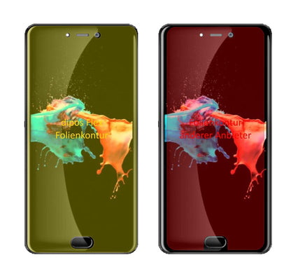 3x 3D Full Cover Schutzfolie für Leagoo T5c