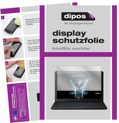 2x Schutzfolie klar für Medion P7652 Display-Schutzfolie