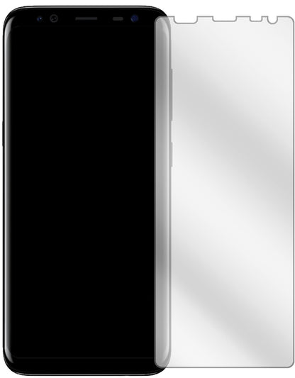 BlackviewS8 mit aufgebrachter dipos Displayschutzfolie, glasklare Darstellung ohne Einschränkungen