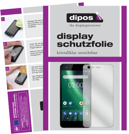 6x Schutzfolie klar für Nokia 2 Display-Schutzfolie